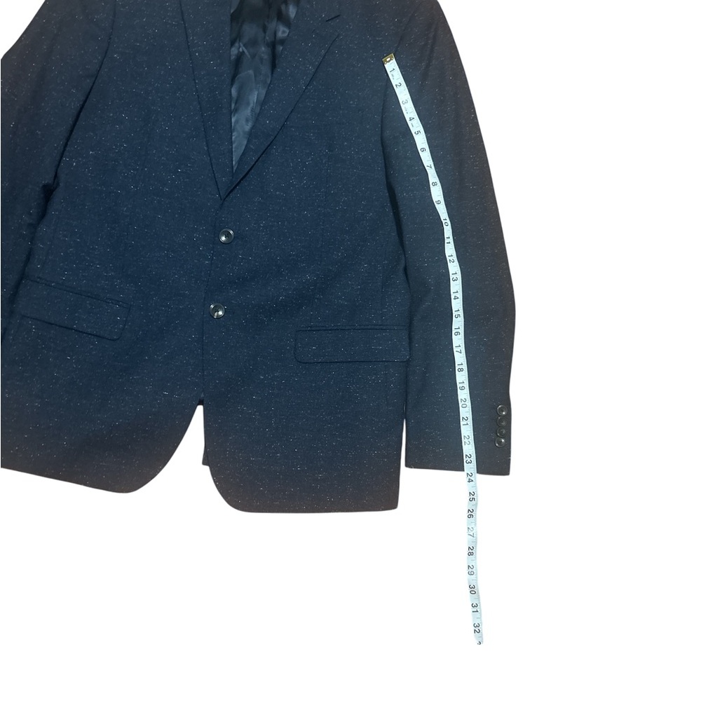 Reiss Men’s 42R Navy Donegal Fleck Wool Blend Blazer Sport Coat Tailored - Picture 6 of 12